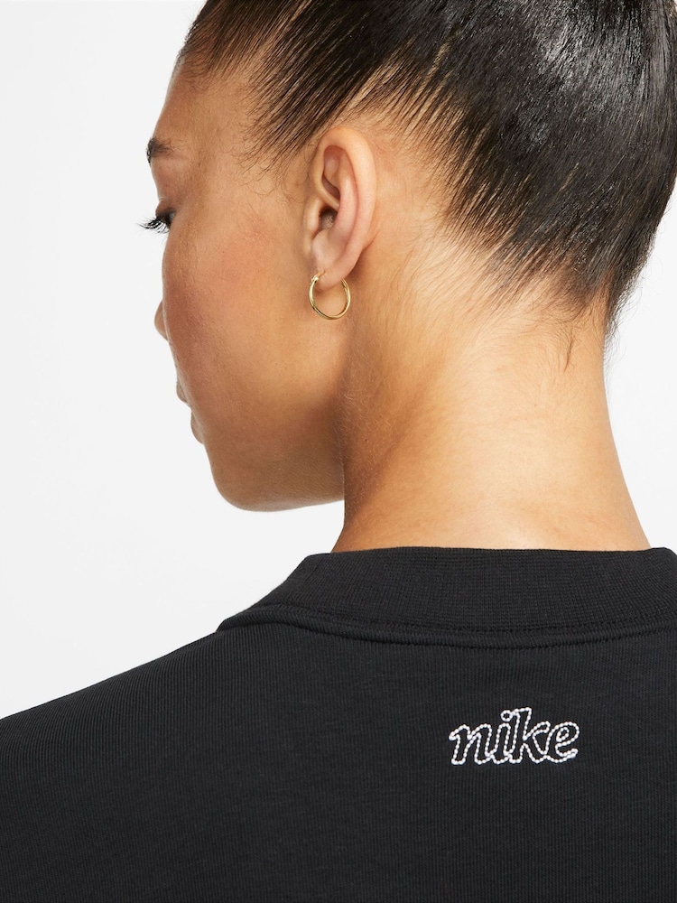 Nike Black Dri-FIT Get Fit Crew-Neck Sweatshirt - Image 4 of 5
