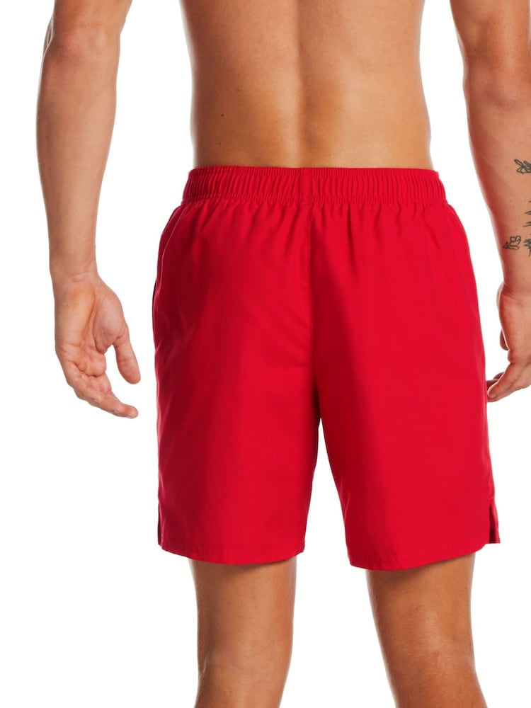Nike Red 7 Inch Essential Volley Swim Shorts - Image 4 of 4