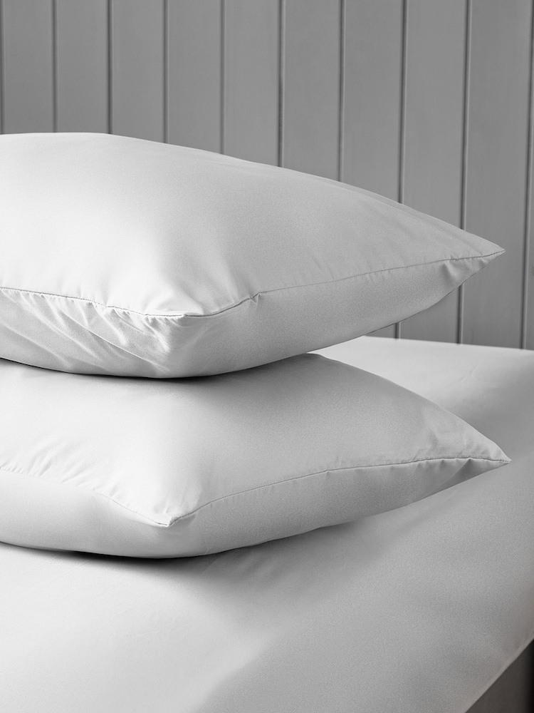 Silentnight Set of 2 White Supersoft Pillowcases - Image 1 of 4