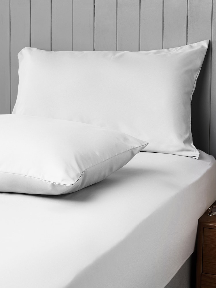 Silentnight Set of 2 White Supersoft Pillowcases - Image 2 of 4