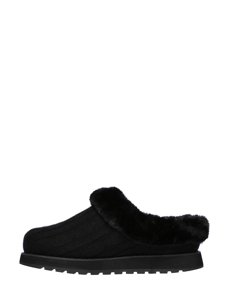 Skechers Black Keepsakes Ice Angel Womens Slippers - Image 2 of 5