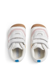 Start Rite Little Smile White Leather Riptape Baby Shoes - Image 3 of 5