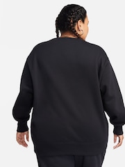 Nike Black Oversized Curve Crew Sweatshirt - Image 3 of 7