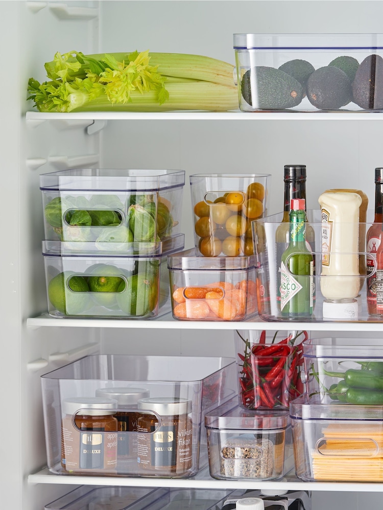 Orthex Set of 6 Clear Compact 4xXS, 2xS Storage Boxes With Lids - Image 2 of 5