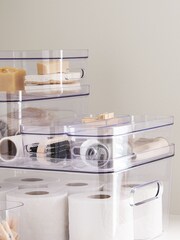 Orthex Set of 3 Clear Smartstore 5.3L Compact Clear Storage Boxes - Image 3 of 5