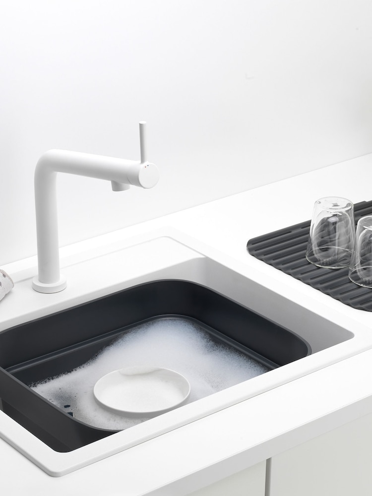 Brabantia Grey Washing Up Bowl With Drying Tray - Image 1 of 4