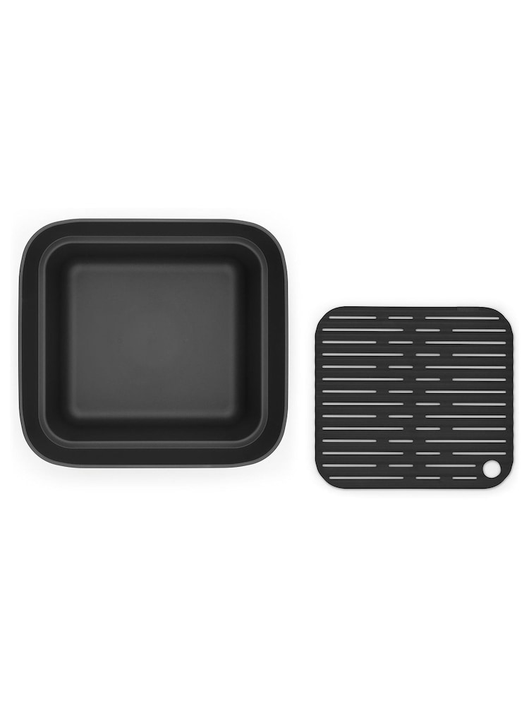 Brabantia Grey Washing Up Bowl With Drying Tray - Image 4 of 4