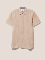 White Stuff Pembroke Short Sleeve Linen Shirt - Image 5 of 6