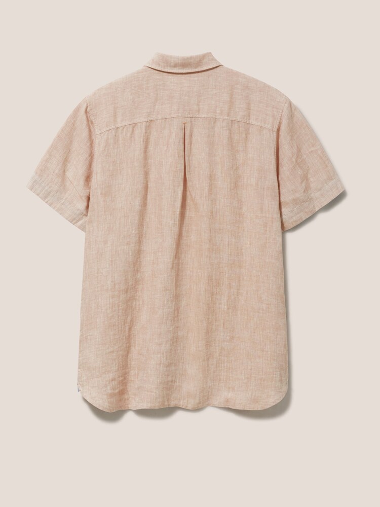 White Stuff Pembroke Short Sleeve Linen Shirt - Image 6 of 6