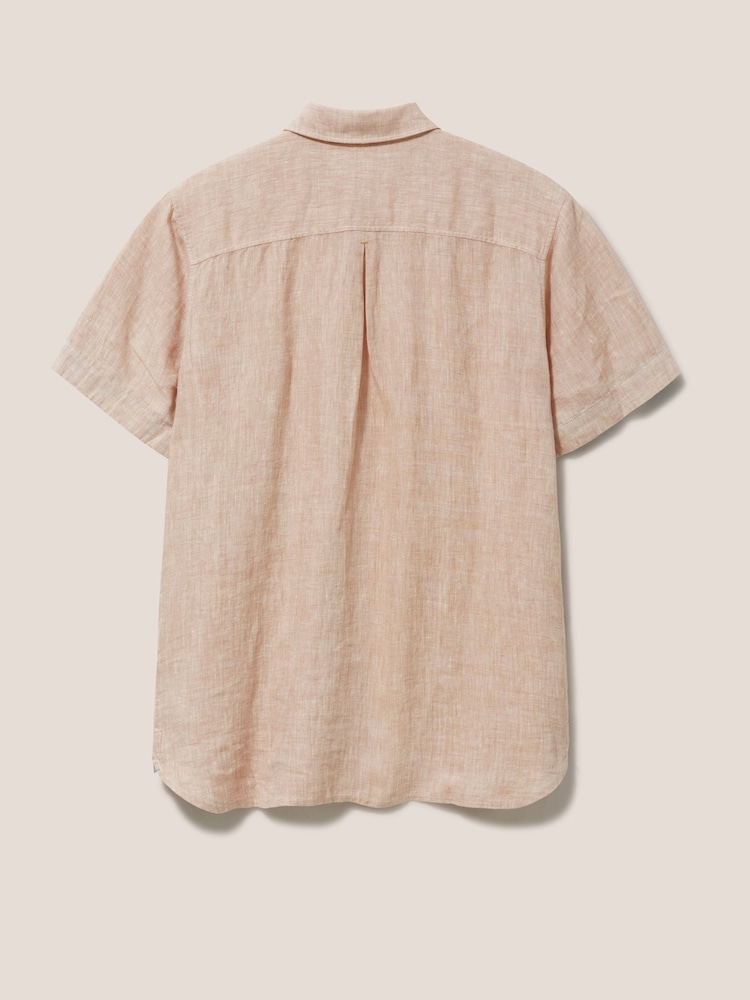 White Stuff Pembroke Short Sleeve Linen Shirt - Image 6 of 6 White Stuff Pembroke Short Sleeve Linen Shirt - Image 6 of 6