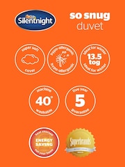 White Silentnight So Snug 13.5 Tog Duvet - Image 6 of 12