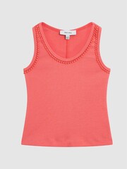 Reiss Coral Violet Jr Trim Detail Vest - Image 2 of 6