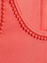 Reiss Coral Violet Jr Trim Detail Vest - Image 6 of 6