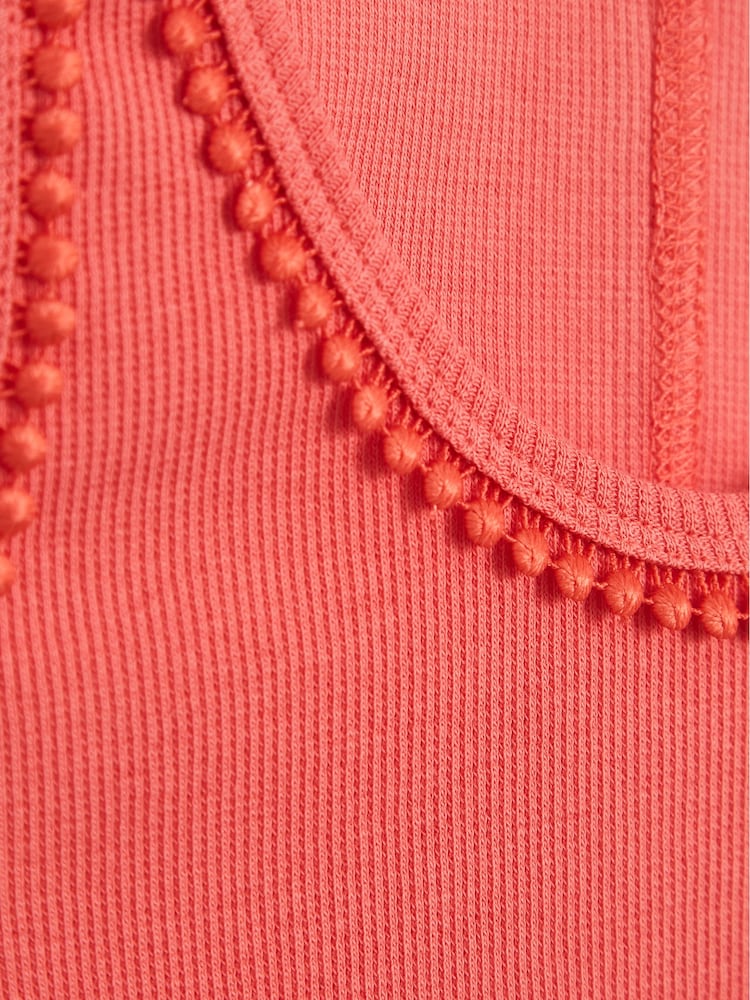 Reiss Coral Violet Jr Trim Detail Vest - Image 6 of 6