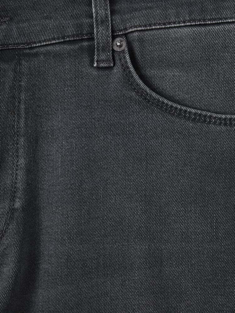 Reiss Grey Robin Slim Fit Washed Jersey Jeans - Image 6 of 6 Reiss Grey Robin Slim Fit Washed Jersey Jeans - Image 6 of 6