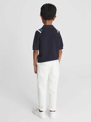 Reiss Navy Polar Junior Half Zip Jumper - Image 5 of 6