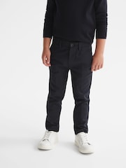 Reiss Navy Eastbury 3-9 yrs Slim Fit Chinos - Image 1 of 6