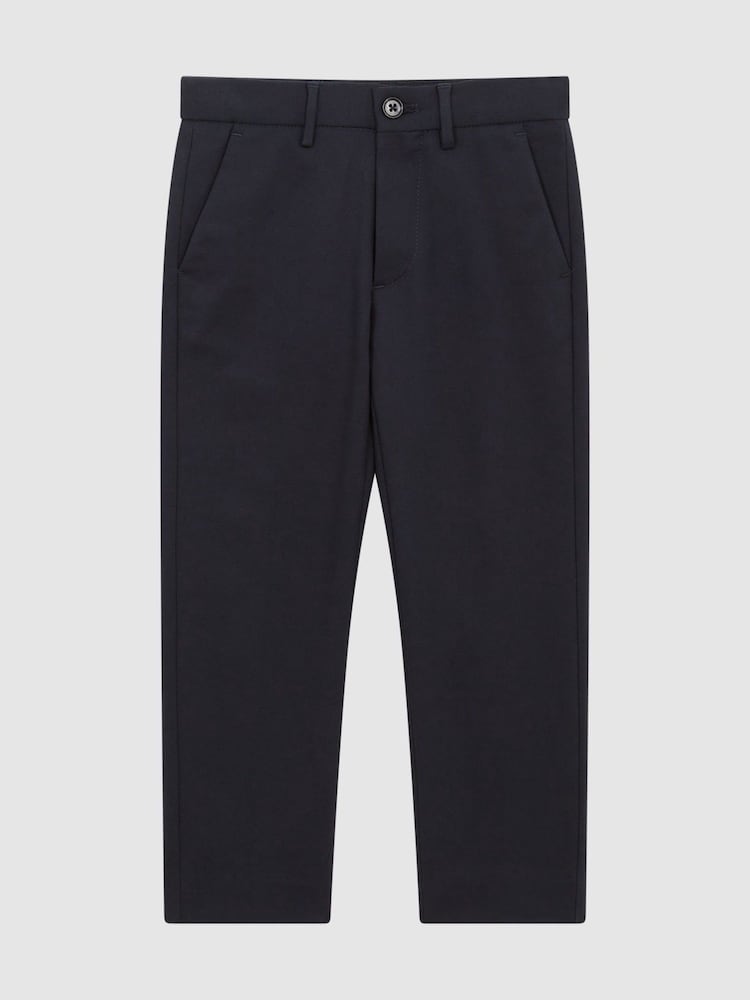 Reiss Navy Eastbury 3-9 yrs Slim Fit Chinos - Image 2 of 6 Reiss Navy Eastbury 3-9 yrs Slim Fit Chinos - Image 2 of 6