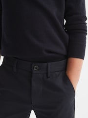 Reiss Navy Eastbury 3-9 yrs Slim Fit Chinos - Image 4 of 6