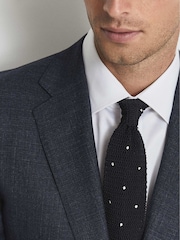 Reiss White Frontier Slim Fit Cotton Blend Shirt - Image 8 of 9