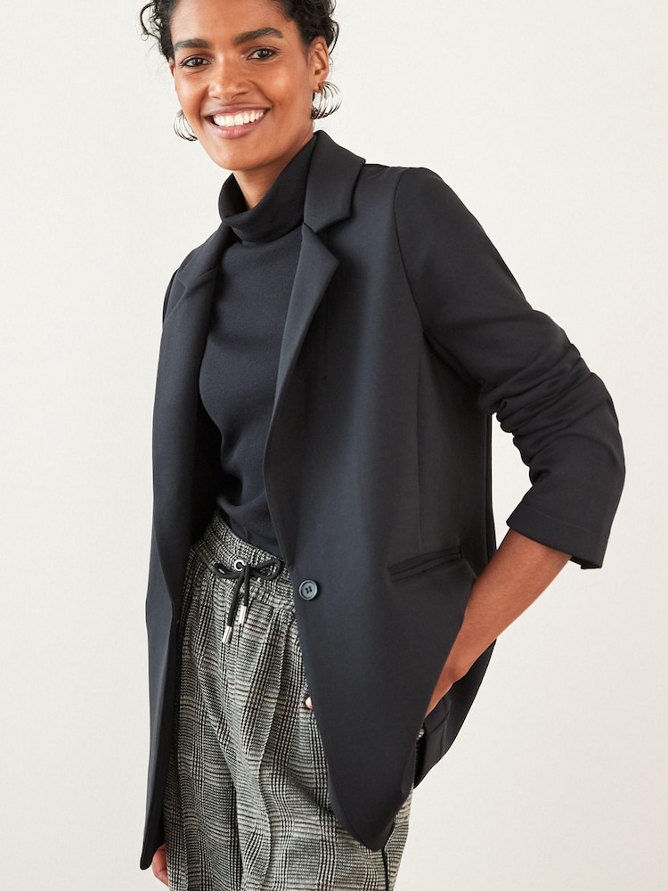 Black Relaxed Fit Blazer - Image 1 of 5 Black Relaxed Fit Blazer - Image 1 of 5