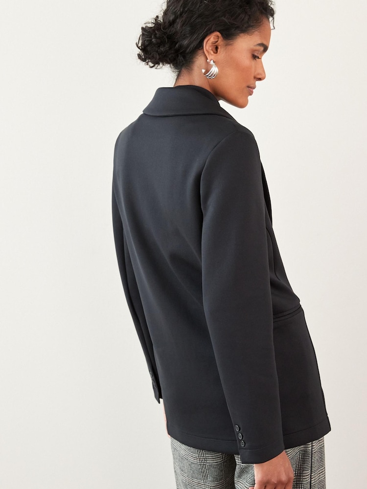 Black Relaxed Fit Blazer - Image 2 of 5 Black Relaxed Fit Blazer - Image 2 of 5