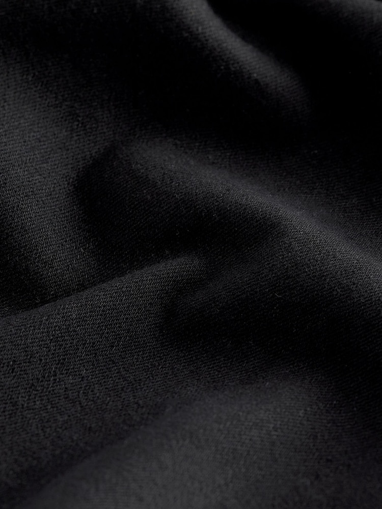 Black Wide Leg Cargo Jeans - Image 2 of 2