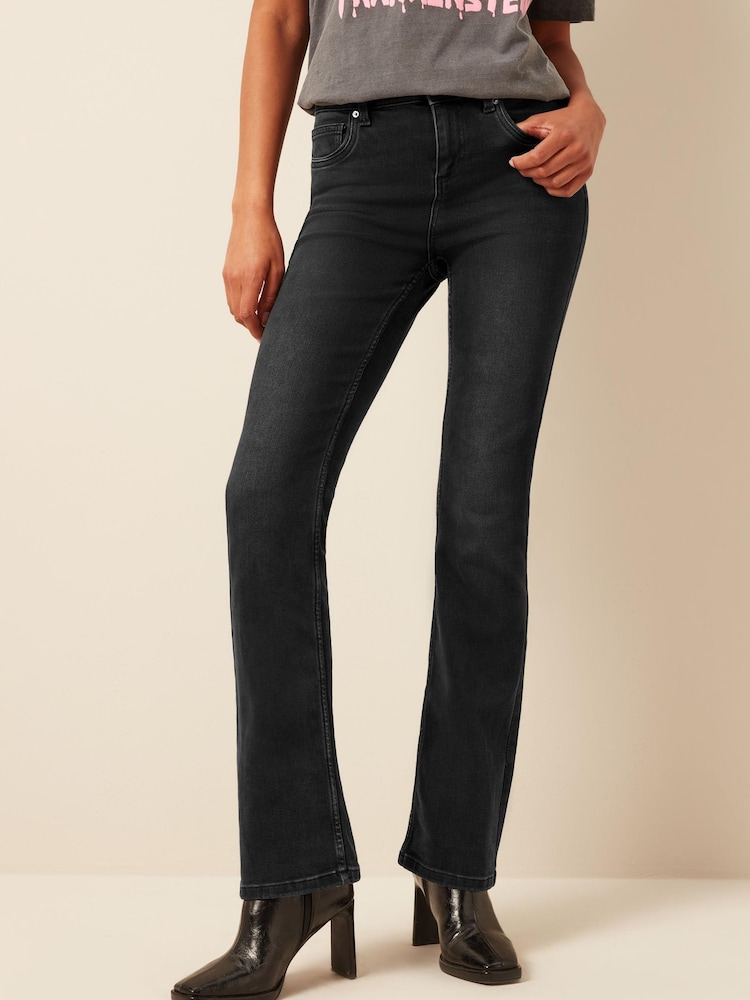 Washed Black Super Soft Bootcut Jeans - Image 1 of 6