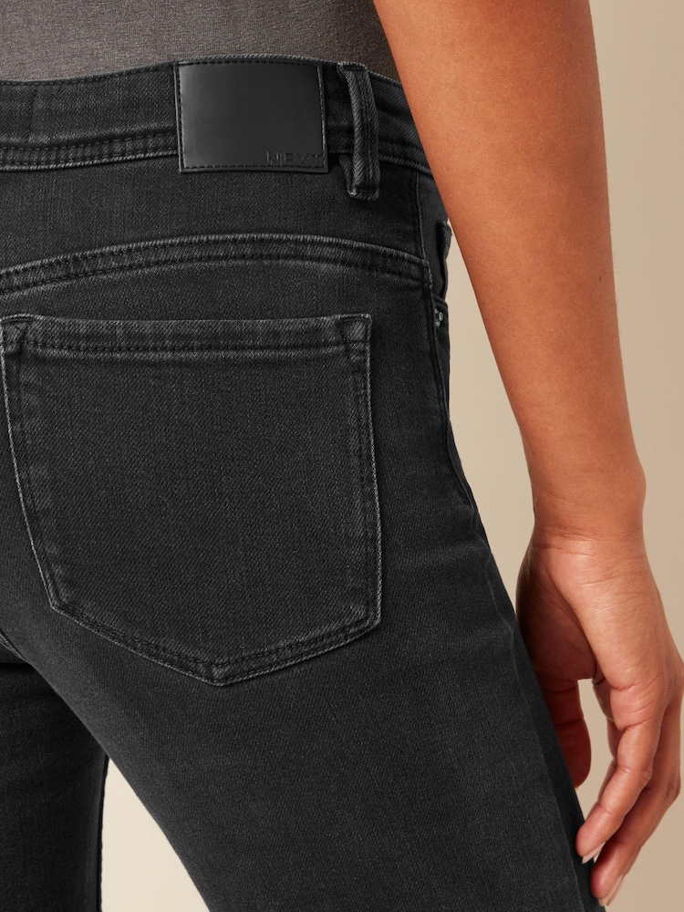 Washed Black Super Soft Bootcut Jeans - Image 4 of 6