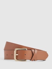 Reiss Tan Annexe Leather Belt - Image 1 of 6
