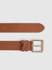 Reiss Tan Annexe Leather Belt - Image 5 of 6