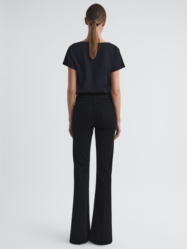 Расклешенные джинсы скинни с завышенной талией Reiss Beau - Image 5 of 5