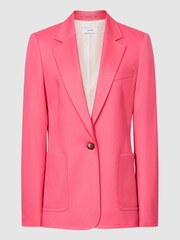 Reiss Pink Pembury Petite Single Breasted Blazer - Image 2 of 6