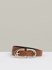 Reiss Tan Bailey Horseshoe Belt - Image 1 of 5