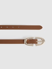 Reiss Tan Bailey Horseshoe Belt - Image 3 of 5