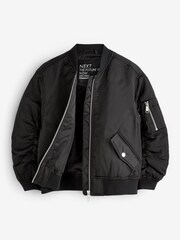 Black Satin Bomber Jacket (2-16yrs) - Image 8 of 8