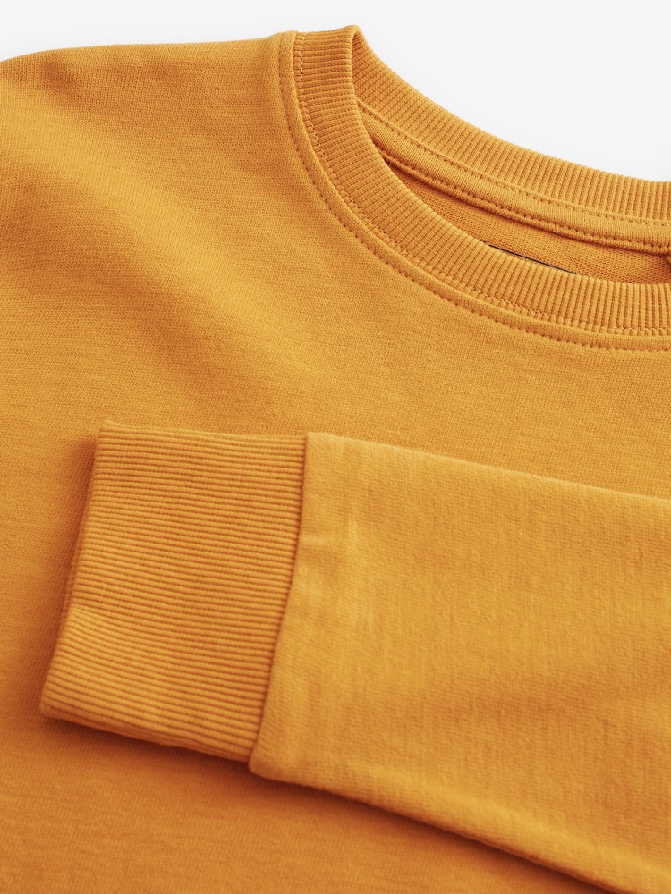 Yellow Ochre Long Sleeve Cosy T-Shirt (3-16yrs) - Image 3 of 3
