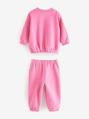 Bright Pink Sweat Top and Jogger Set (3mths-7yrs) - Image 6 of 7