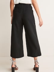 Black High Waisted Smart Culottes - Image 2 of 5
