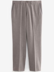 Taupe Brown Fashion Pleat Check Heritage Trousers - Image 1 of 3
