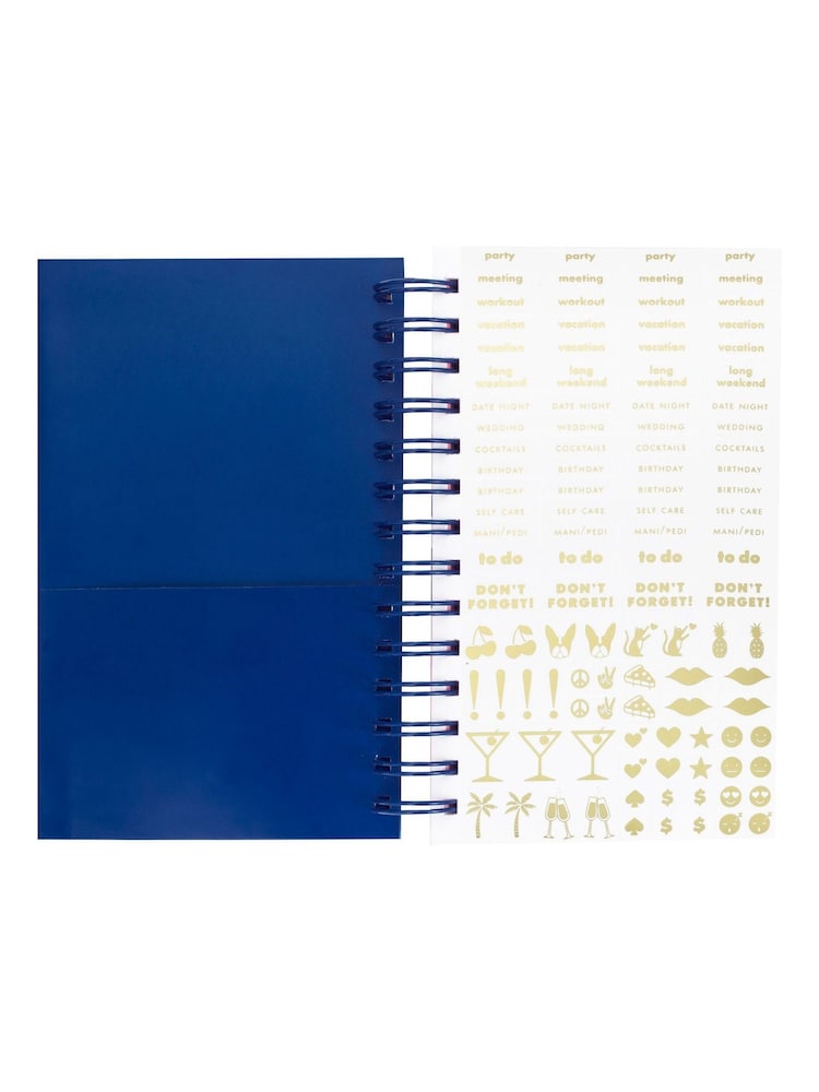 kate spade new york White Candy Stripe 17-Month Medium Spiral Planner - Image 2 of 5