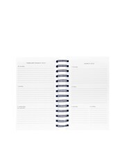 kate spade new york White Candy Stripe 17-Month Medium Spiral Planner - Image 5 of 5
