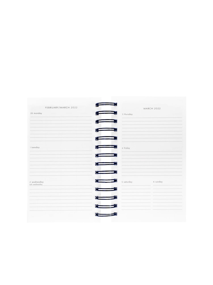 kate spade new york White Candy Stripe 17-Month Medium Spiral Planner - Image 5 of 5