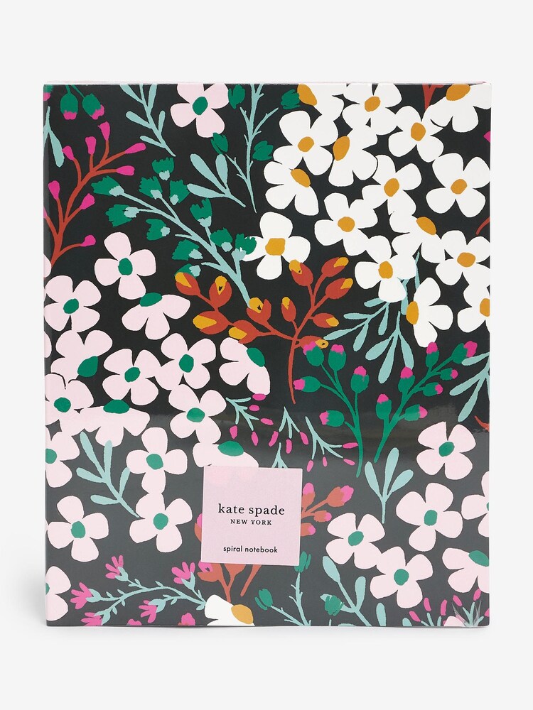 kate spade new york Black Fall Floral Concealed Spiral Notebook - Image 2 of 3