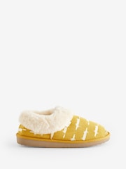 Ochre Yellow Mr Fox Scion at Next Suede Shoot Slippers - Image 1 of 1