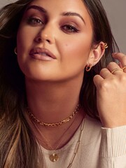 Hot Diamonds X Jac Jossa Gold Tone Spirit Hoop Earrings - Image 3 of 3