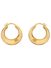 Hot Diamonds X Jac Jossa Gold Tone Soul Statement Earrings - Image 1 of 3