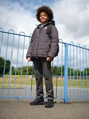adidas Black Junior Padded Winter Jacket - Image 1 of 6