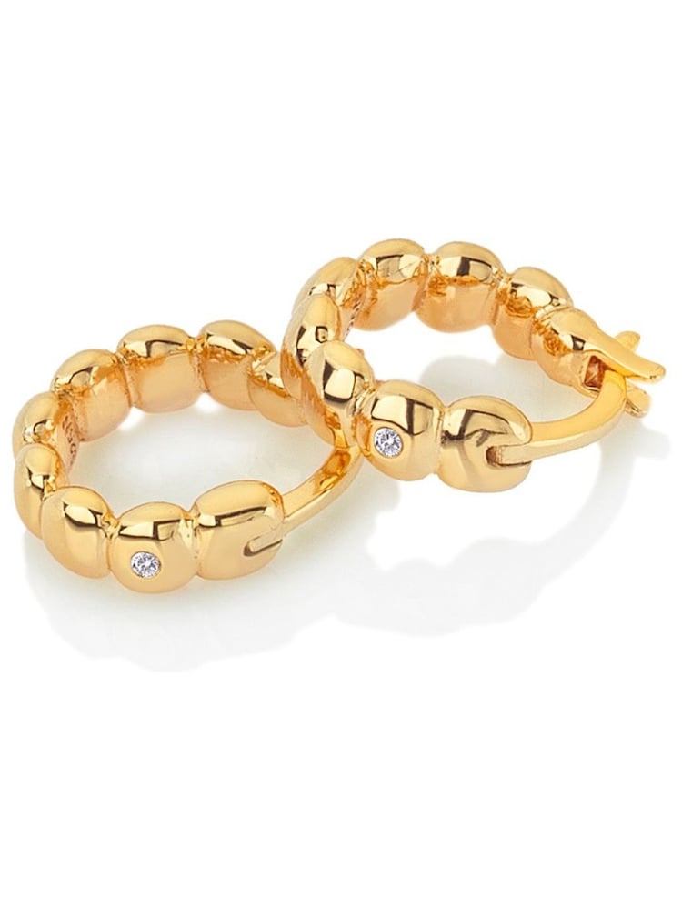Hot Diamonds X Jac Jossa Gold Tone Beach Earrings - Image 1 of 3