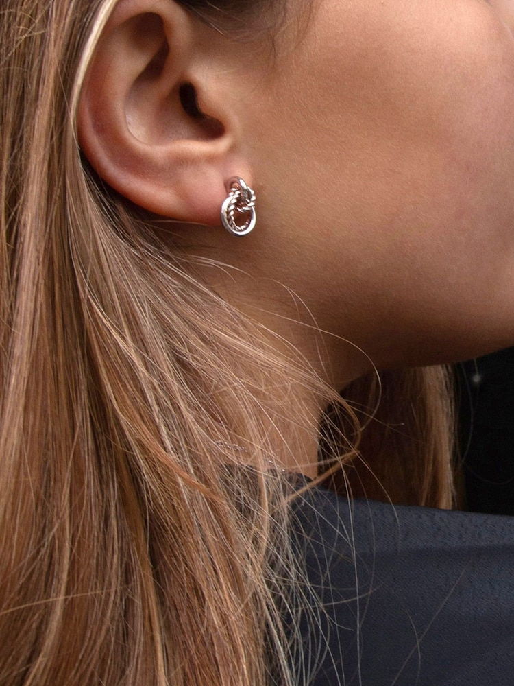 Hot Diamonds Silver Tone Unity Circle Earrings - Image 3 of 3 Hot Diamonds Silver Tone Unity Circle Earrings - Image 3 of 3